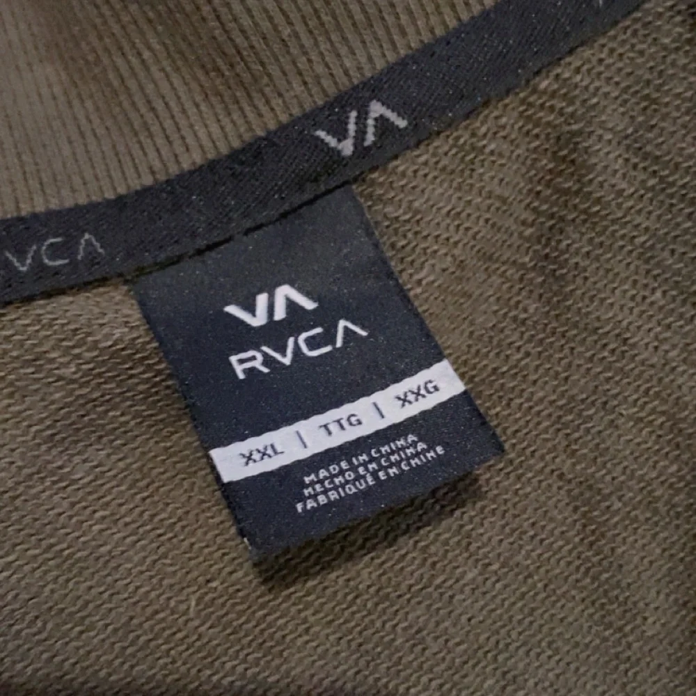 RVCA Olive Green Crew Neck Shirt